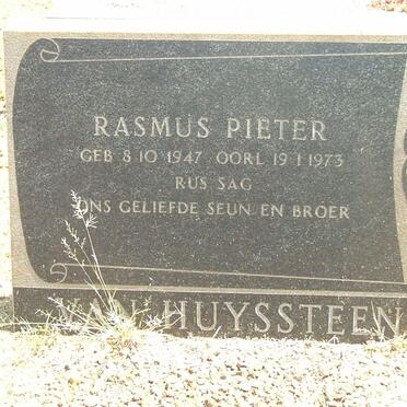 HUYSSTEEN Rasmus Pieter 1947-1973