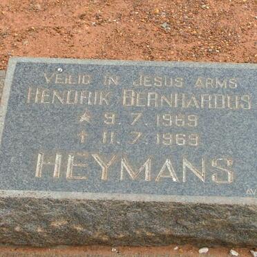 HEYMANS Hendrik Bernhardus 1969-1969