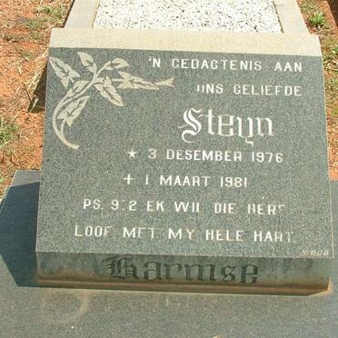 HARMSE Steyn 1976-1981