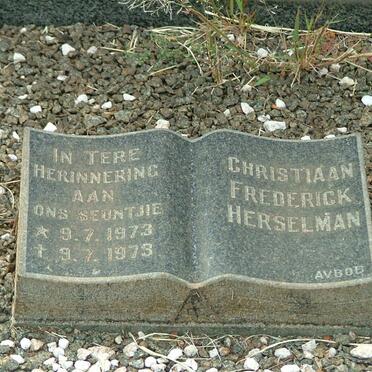 HERSELMAN Christiaan Frederick 1973-1973 