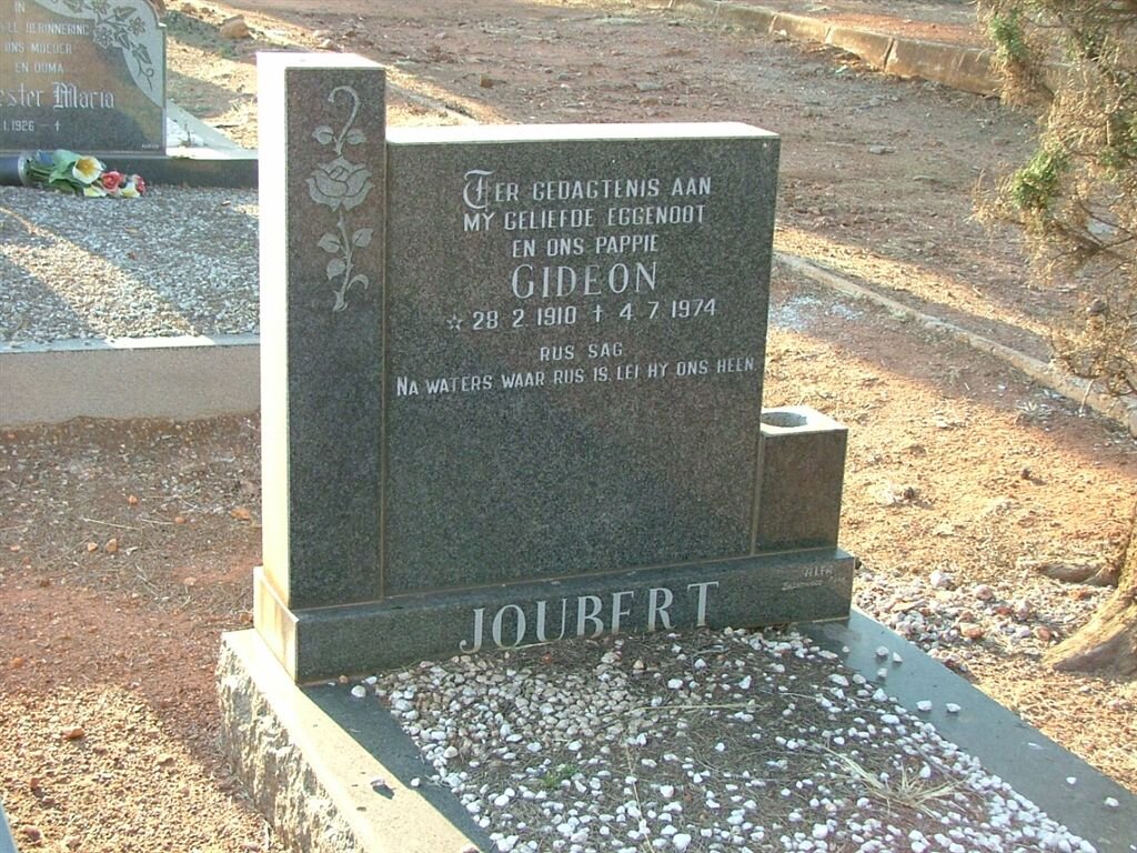 JOUBERT Gideon 1910-1974