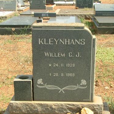 KLEYNHANS Willem C.J. 1928-1969