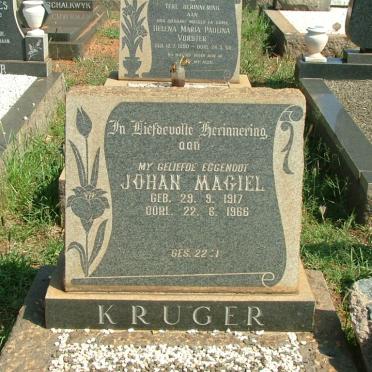 KRUGER Johan Magiel 1917-1966