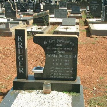 KRUGER Sonia Dorothea 1964-1975