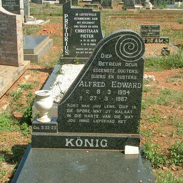 KÖNIG Alfred Edward 1954-1987