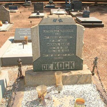 KOCK Michael Daniel, de 1905-1939