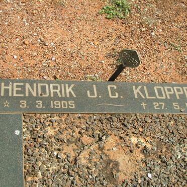 KLOPPER Hendrik J.C. 1905-1977