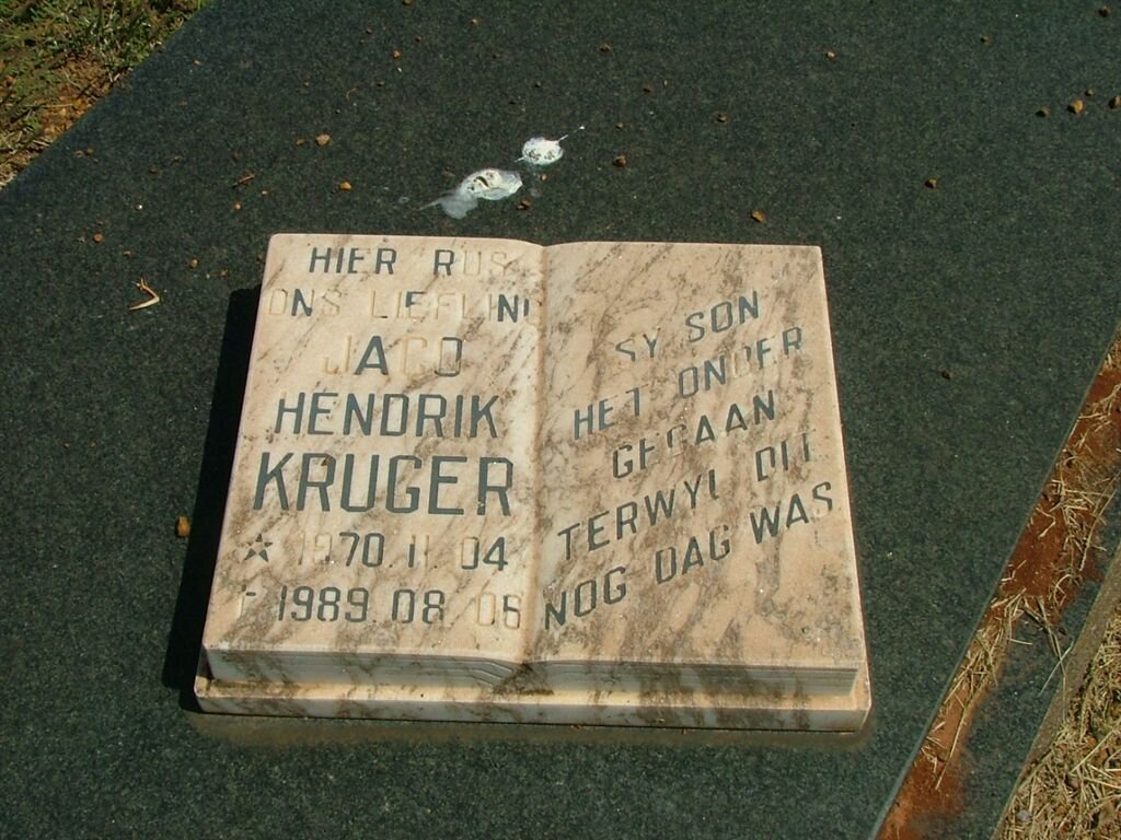 KRUGER Jaco Hendrik 1970-1989