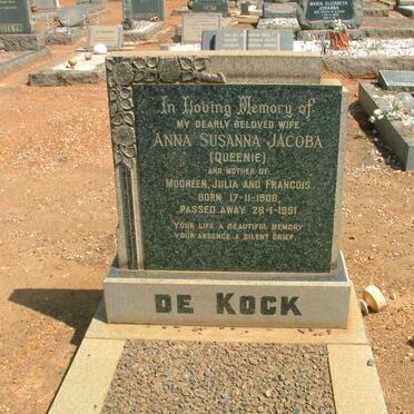 KOCK Anna Susanna Jacoba 1908-1951