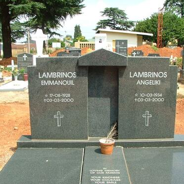 LAMBRINOS Emmanouil 1928-2000 &amp; Angeliki 1934-2000