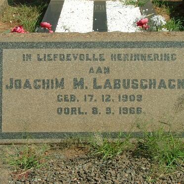 LABUSCHAGNE Joachim M. 1909-1966
