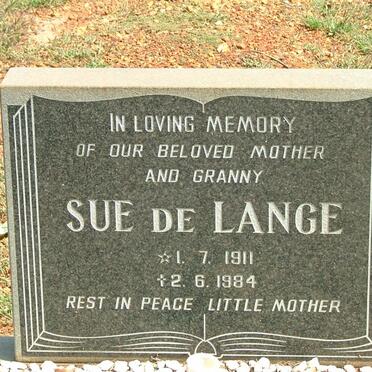 LANGE Sue, de 1911-1984