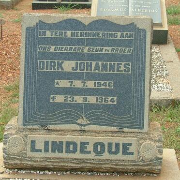 LINDEQUE Dirk Johannes 1946-1964