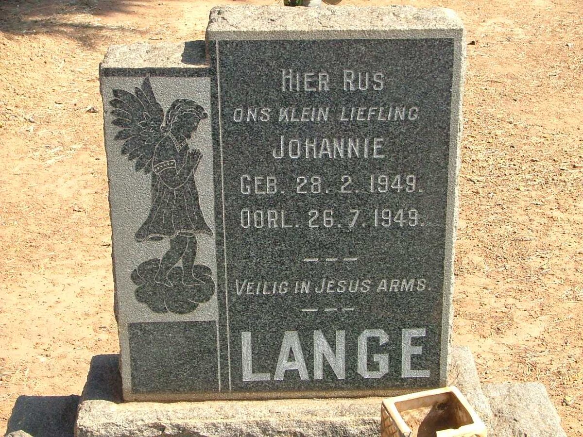 LANGE Johannie 1949-1949