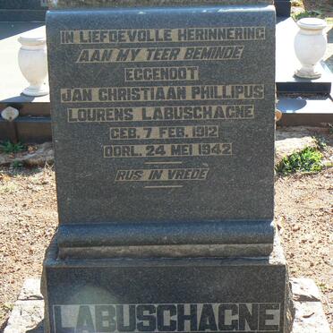 LABUSCHAGNE Jan Christiaan Philippus Lourens 1857-1944 