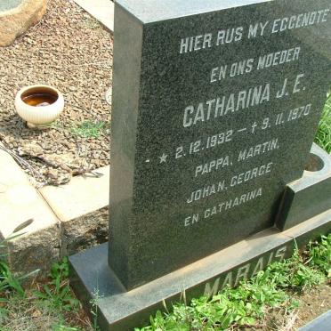 MARAIS Catharina J.E. 1932-1970