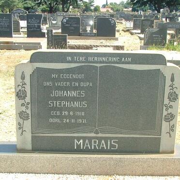 MARAIS Johannes Stephanus 1918-1971