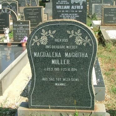 MULLER Magdalena Magritha 1910-1974