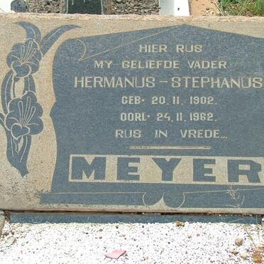 MEYER Hermanus-Stephanus 1902-1962