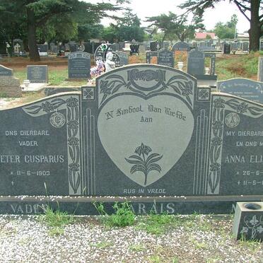 MARAIS Pieter Casparus 1903- &amp; Anna Elizabeth 1905-1963
