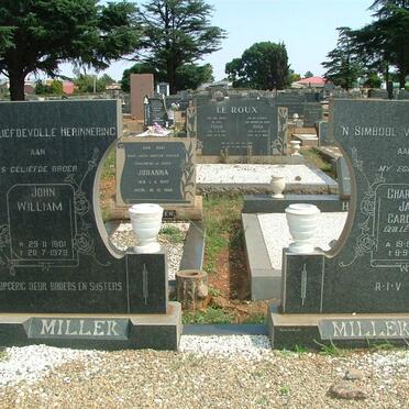 MILLER John William 1901-1978 &amp; Charlotte Jane Caroline nee LÉ MAITRE