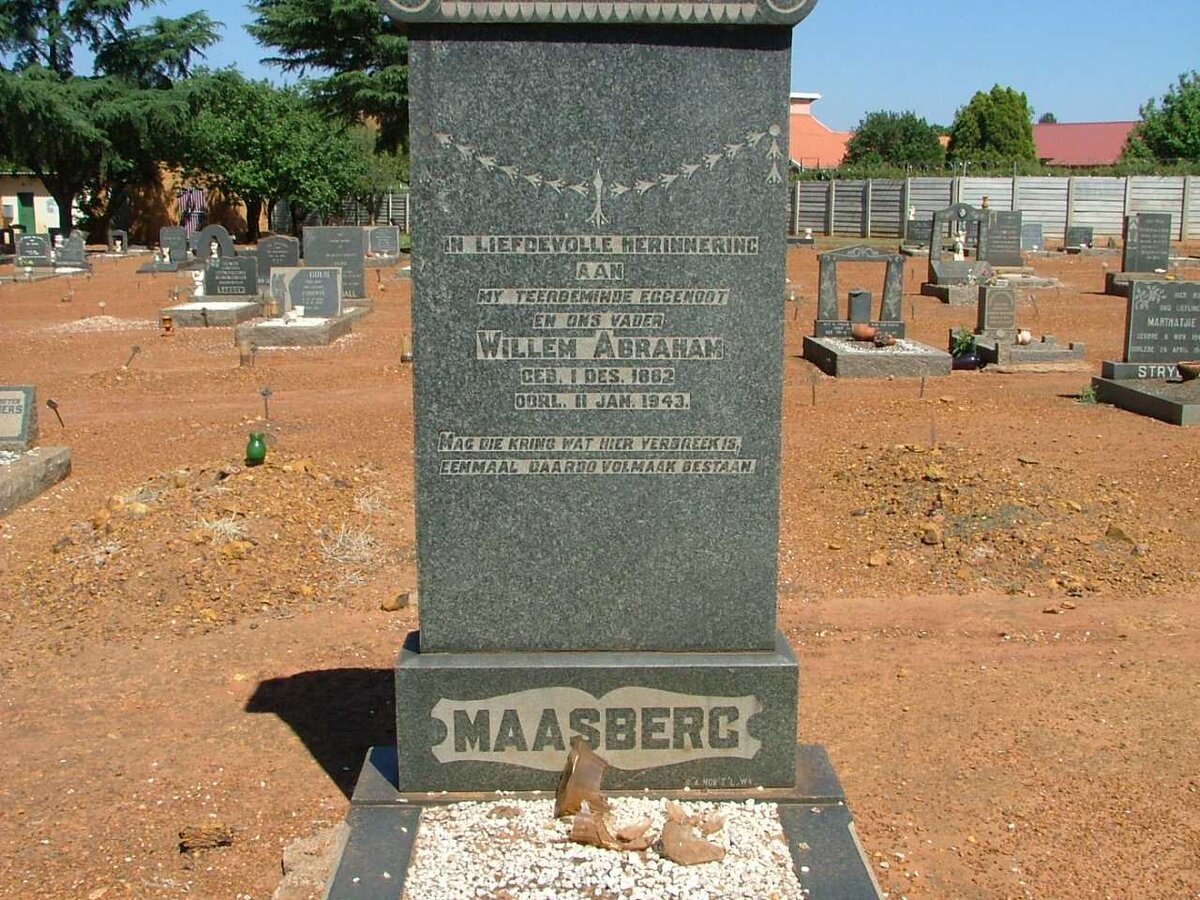MAASBERG Willem Abraham 1882-1943