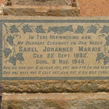 MARAIS Sarel Johannes 1892-1946