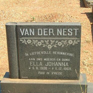 NEST Ella Johanna, van der 1908-1969