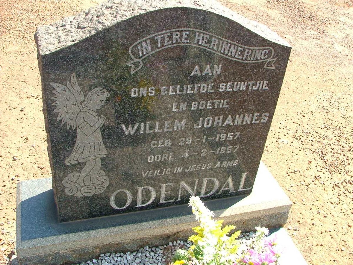ODENDAL Willem Johannes 1957-1957