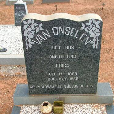 ONSELEN Erica, van 1969-1969