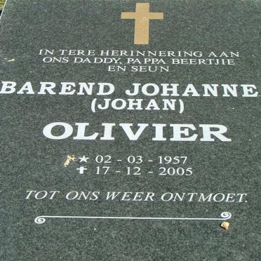 OLIVIER Barend Johannes 1957-2005