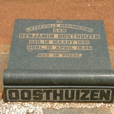 OOSTHUIZEN Benjamin 1891-1946