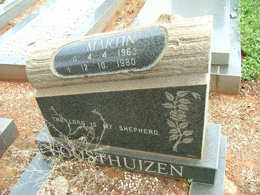 OOSTHUIZEN Martin 1963-1980