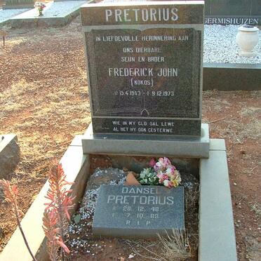 PRETORIUS Frederick Johan 1943-1973 :: PRETORIUS Dansel 1948-1983