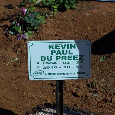 PREEZ Kevin Paul, du 1964-2010
