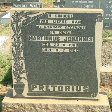PRETORIUS Marthinus Johannes 1909-1966