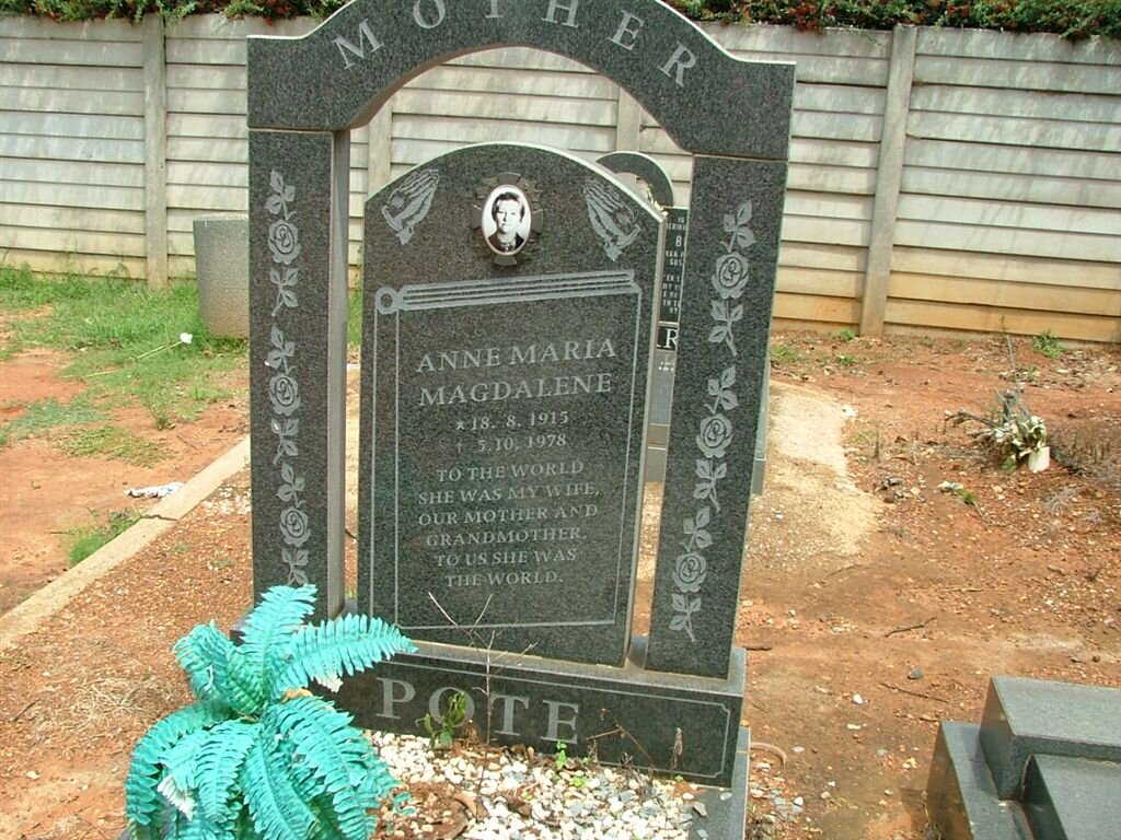 POTE Anne Maria Magdalena 1915-1978