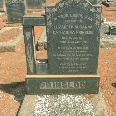 PRINSLOO Elizabeth Susanna Catharina 1891-1951