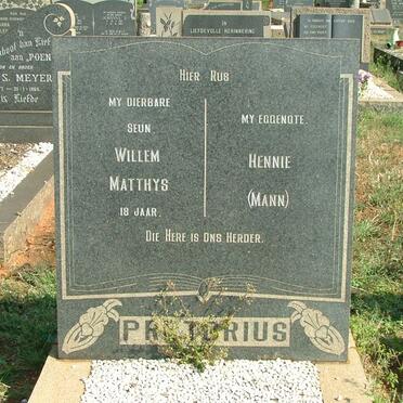 PRETORIUS Hennie :: PRETORIUS Willem Matthys 