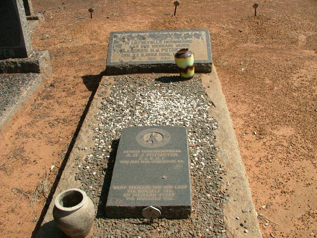 POTGIETER Andries H.J. 1893- :: POTGIETER A.H. -1941