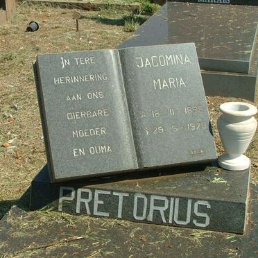 PRETORIUS Jacomina Maria 1898-1979