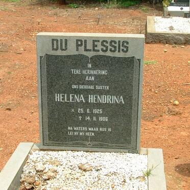 PLESSIS Helena Hendrina 1925-1986