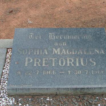 PRETORIUS Sophia Magdalena 1966-1966