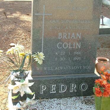PEDRO Brian Colin 1966-1995