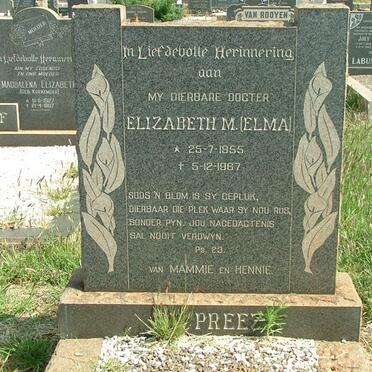 PREEZ Elizabeth M., du  1955-1967