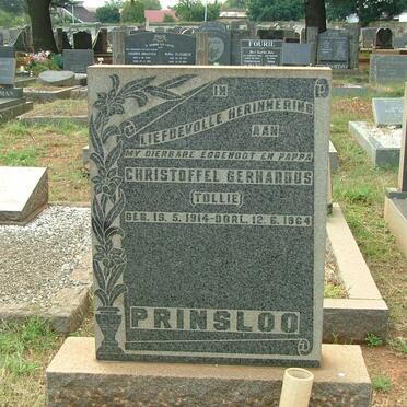 PRINSLOO Christoffel Gerhardus 1914-1964