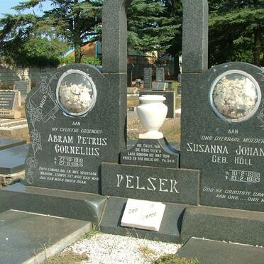 PELSER Abram Petrus Cornelius 1918-1965 &amp; Susanna Johanna HÖLL 1918-1993