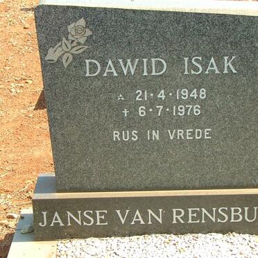 RENSBURG Dawid Isak, Janse van 1948-1976