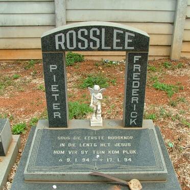 ROSSLEE Pieter Frederick 1994-1994