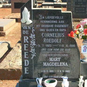 REEDE Cornelius Roedolf, van de 1923-1980 &amp; Mary Magdalena 1921-2002